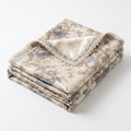 Qaircmel™ Maison Fleur Finished Satin Decor Panel - Vintage Floral Pre-Cut Fabric for Doorway, Curtain and Table Decor