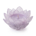 Qaircmel™ Lotus Petal Scented Candle – Decorative Floral Soy Wax Blend Candle in Sculpted Ceramic Petal Vessel